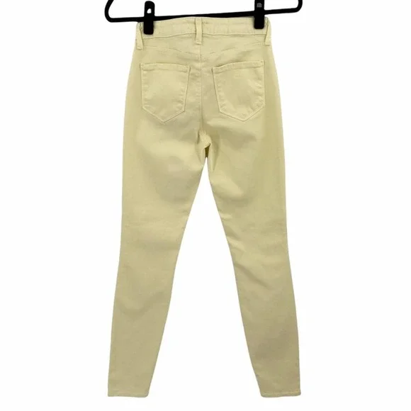 L'Agence Marguerite High Rise Skinny Jeans Yellow